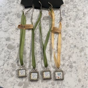 Natural life ribbon pendant NWT (lot of 4)